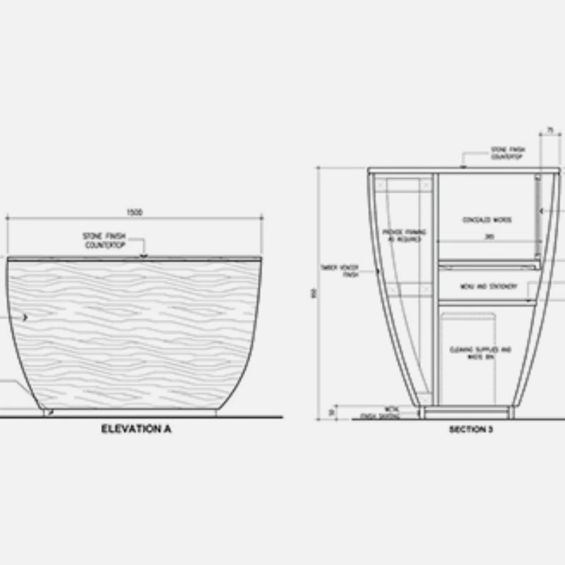Hostess Stand Elevation