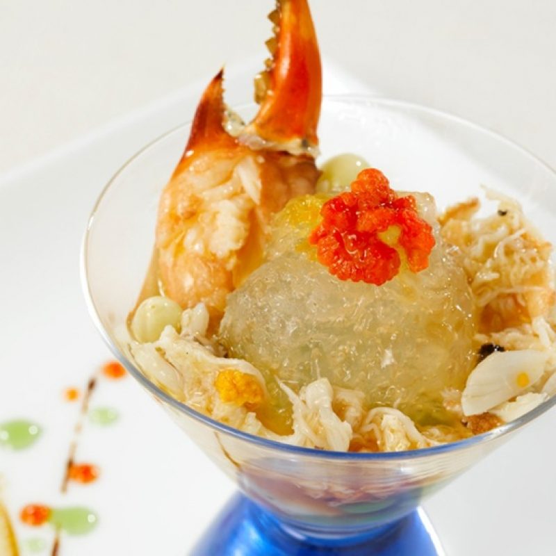 Bird's Nest with Crab Meat and Roe